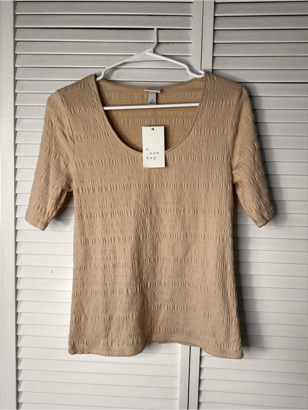 A New Day Textured Knit Scoop Neck Top Women’s Small NWT Target